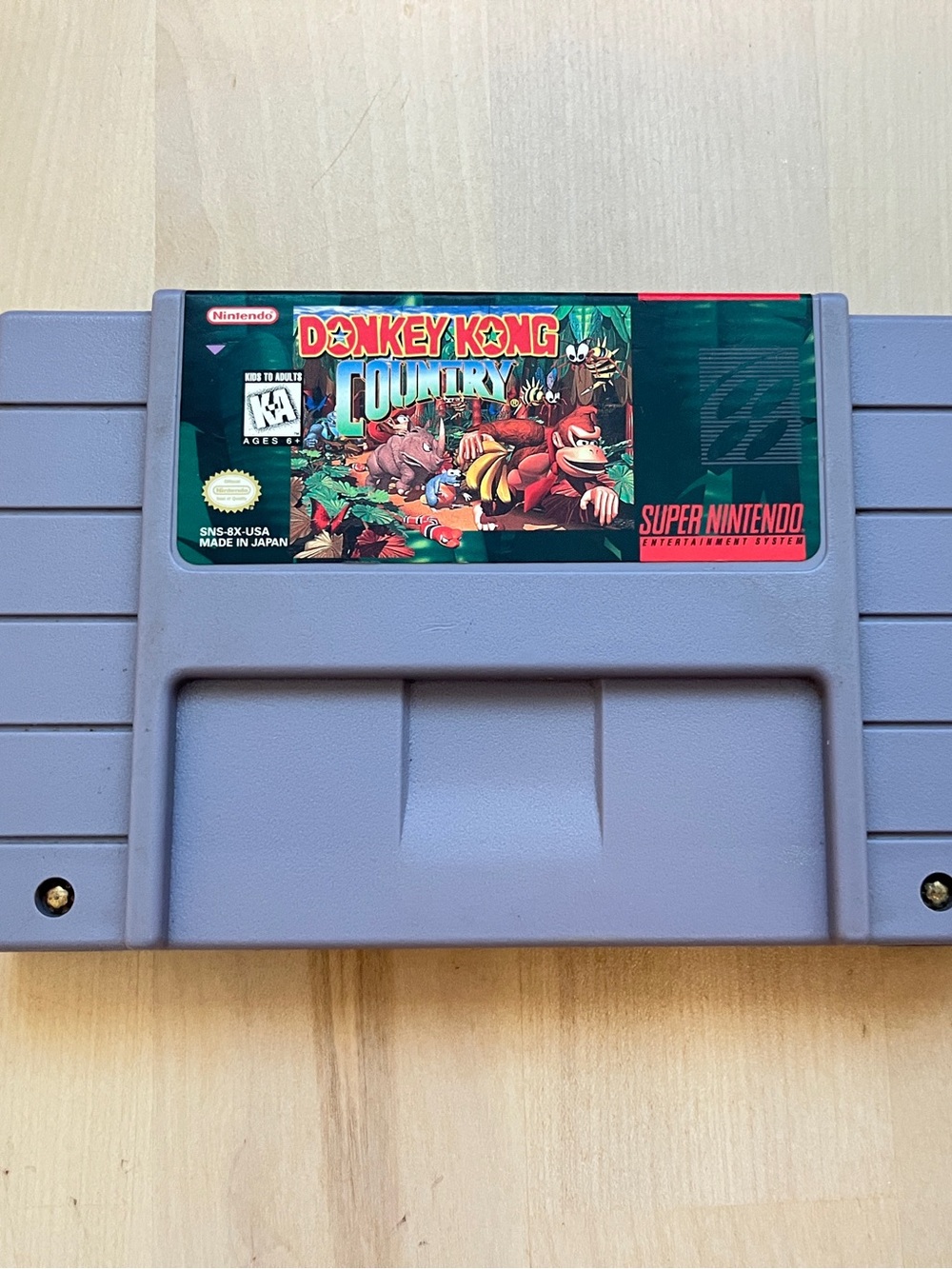 Nintendo SNES Donkey Kong Country Authentic Tested Working Game Cartridge